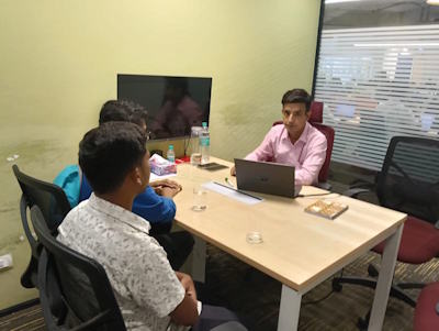 Face-to-face study abroad counselling session with upGrad expert